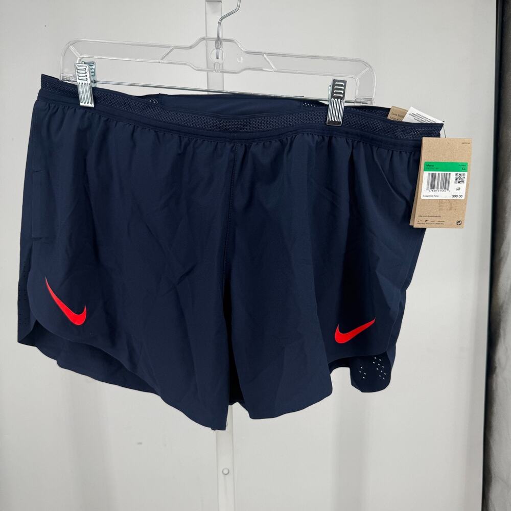 Nike Aeroswift ADV 4” Running Shorts Mens XL Blue Dri-Fit Activewear FN3352 451